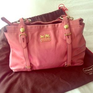 Pink Coach Handbag